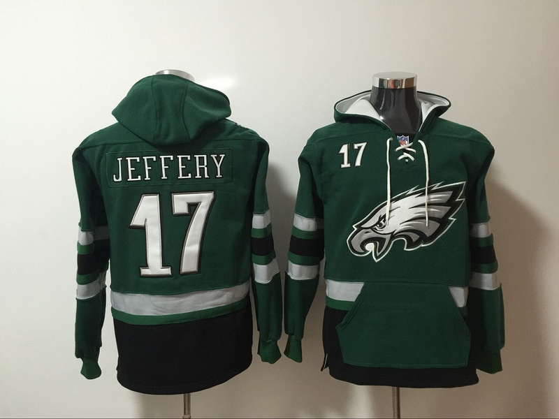 Men NFL Nike Philadelphia Eagles #17 Jeffery green Sweatshirts